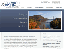 Tablet Screenshot of belowichwalsh.com